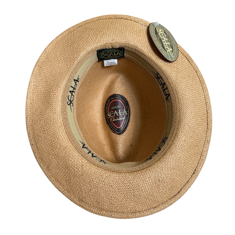 NWT Scala Men's Toyo Safari Hat with Black Trim Size S/M - Picture 8 of 14